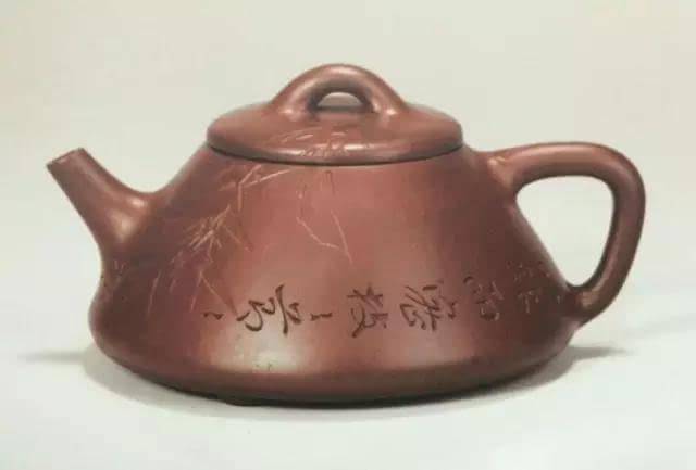 紫砂壶图片：文人雅趣之子冶石瓢壶 - 美壶网