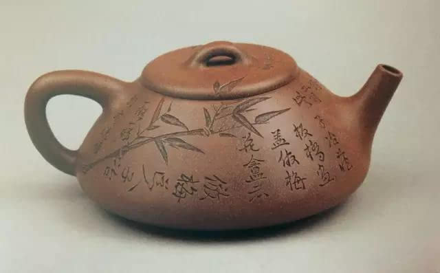 紫砂壶图片：文人雅趣之子冶石瓢壶 - 美壶网