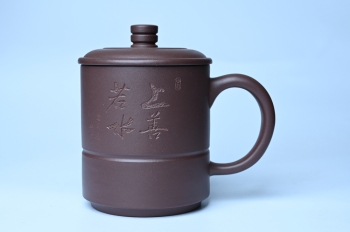 紫砂壶图片：优质紫泥 上善若水杯 美杯特惠 - 美壶网